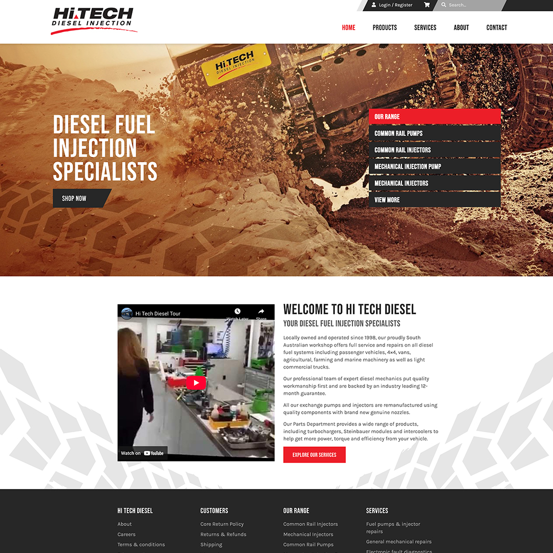 Hi Tech Diesel | Web, Ecommerce & Marketing Image