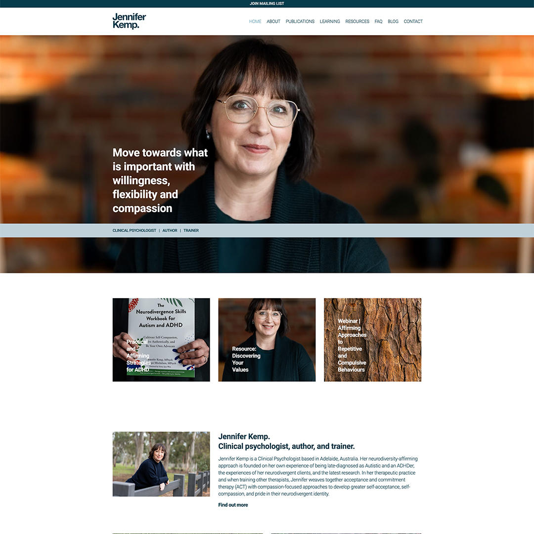 Jennifer Kemp | Strategy, Web & LMS Portal Image